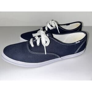 Keds Champion Canvas Lace Up Sneakers Women's WF34200 Size 8.5 Navy Blue